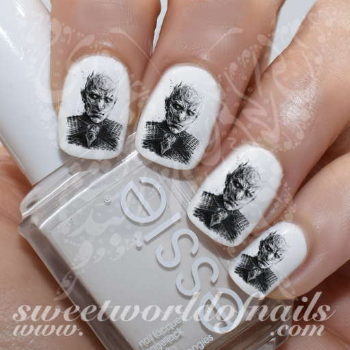 Game of Thrones Art Nail Night King Water Decals