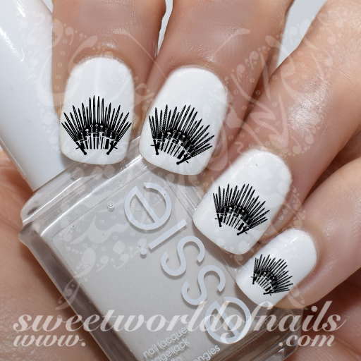 Game of Thrones Art Nail The Iron Throne Water Decals