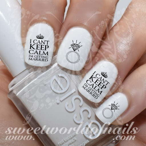 I cant keep calm Im getting married Nail Water Decals