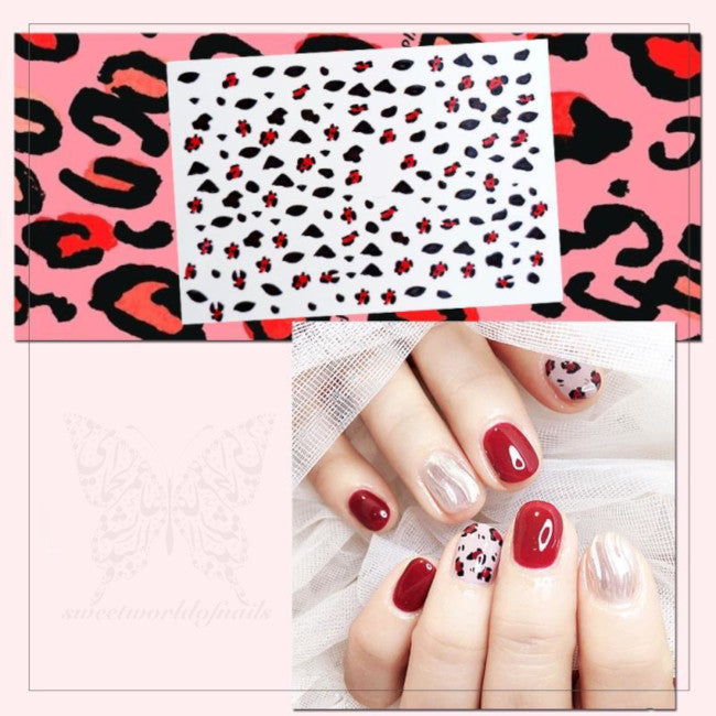 Leopard Print Nail Art Stickers