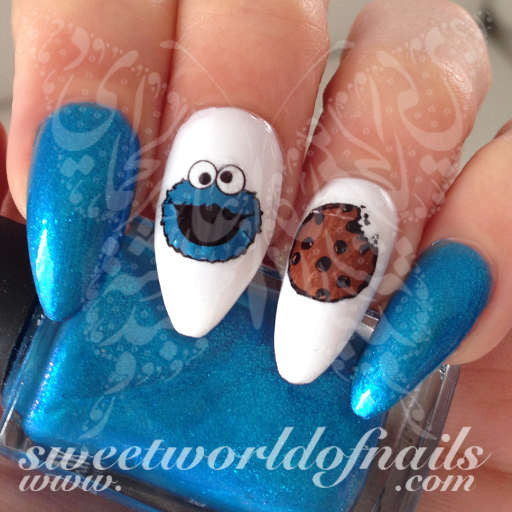 Cookie Monster Nail Art Nail Water Decals Water Slides
