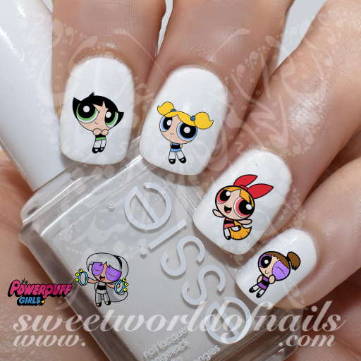 The Powerpuff Girls nail art decals