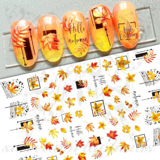 Autumn Leaves Nail Art Stickers