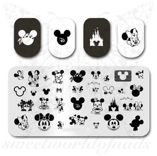 Mickey Nail Art Stamping Plate