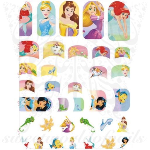 Princesses Nail Art Stickers