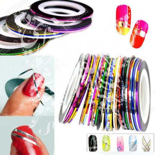 Adhesive decoration nail art rolls/striping tape Sticker 10 colors to choose