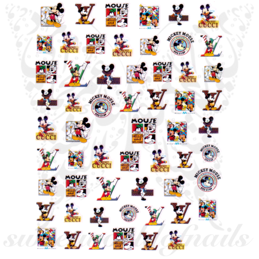 Mickey Mouse nail stickers