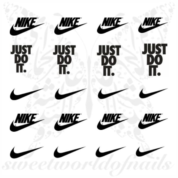 Nike Nail Art Just Do it Nail Water Decals