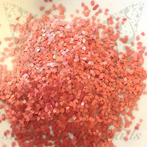 Pink Flower Petals Nail art Confetti Glitter