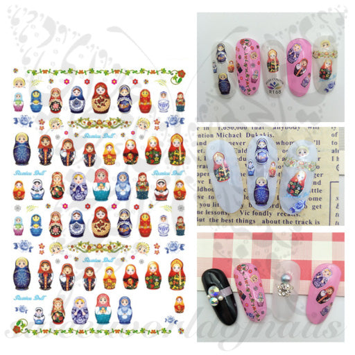 Matryoshka Doll Nail Art Stickers