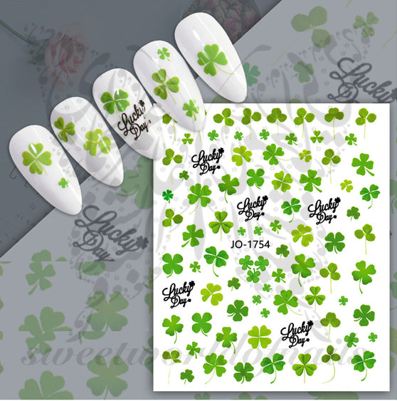 Saint Patrick´s Day Lucky Nail Art Nail Stickers