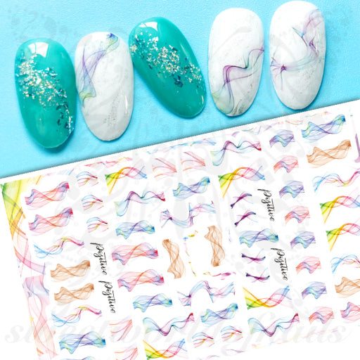 Watercolor Nail Art Stickers