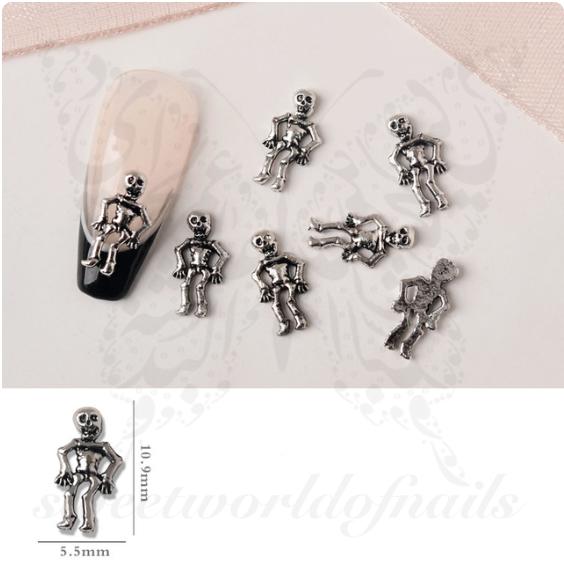 10pcs Halloween Nail Charms Horror Blood Knife Scissors Axe Halloween Charms  for Nails 3D Weapon Charms