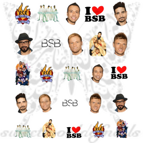 Back Street Boys Nail Art Water Decals 