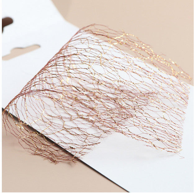 Metallic Mesh Nail Art 3D Decoration 