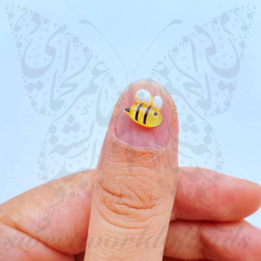 3D Cute Bee Nail Art Charms Resins Studs