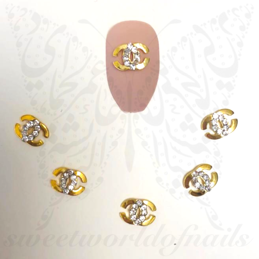 3D Chanel Nail Art Charms Rhinestones / 2pcs