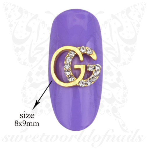 3D G Nail Art Charms Rhinestones / 2pcs