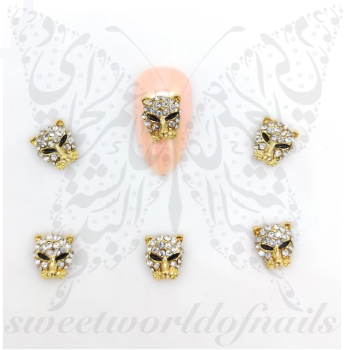 3D Leopard Nail Art Charms Resins Studs