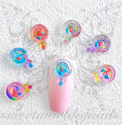 3d Lollipop Nail Art Decoration charms / 2pcs