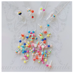 Lollipop Resin 3D Nail Art