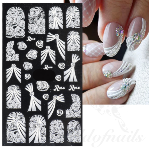 Bridal Wedding Nail Art Stickers