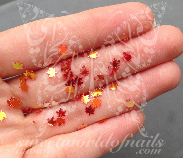 Autumn Leaves Nail Art
