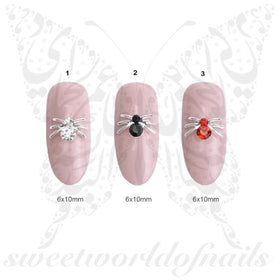 3D Spider Nail Charms