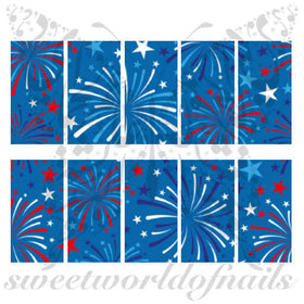 Fourth Of July USA Fireworks Water Full Wraps