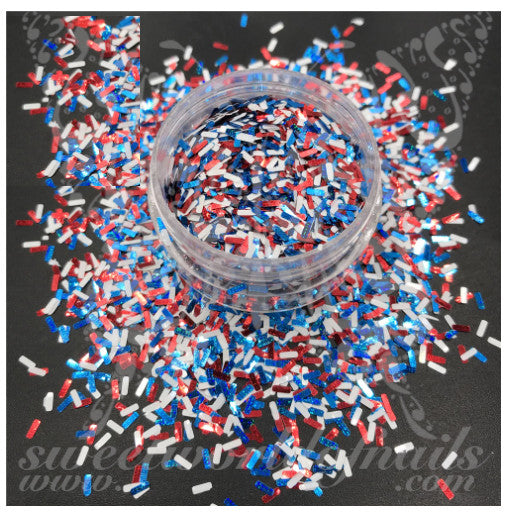4th Of July Nail Art Confetti Glitter