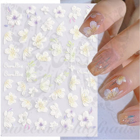 5D Flower Nail Art Stickers