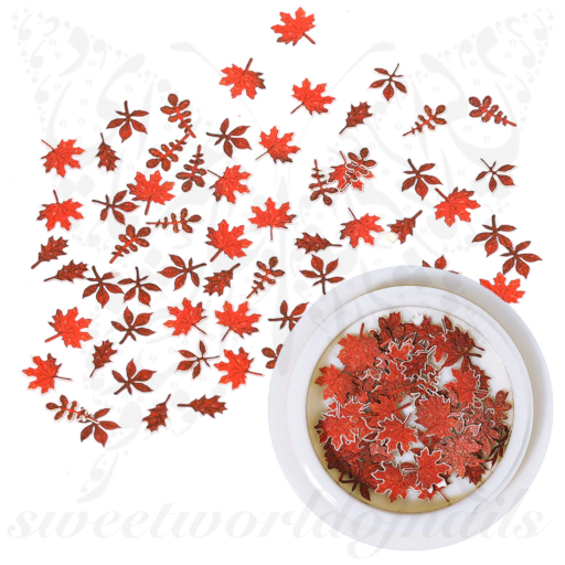 Autumn Leaves Nail Art Thin 3d Nail Art Decoration