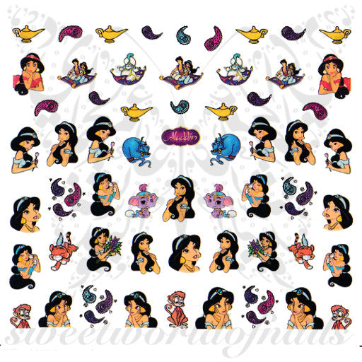 Aladdin nail art decals