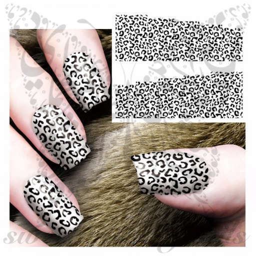 Leopard Print Nail water decals