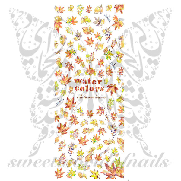 Autumn Leaves Nail Art Collection Nail Water Decals