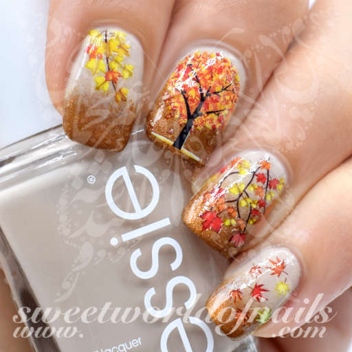 Abstract autumn nails – Scratch
