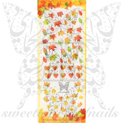 Autumn Nail Art Fall Autumn Leaves Nail Water Decals Water Slides