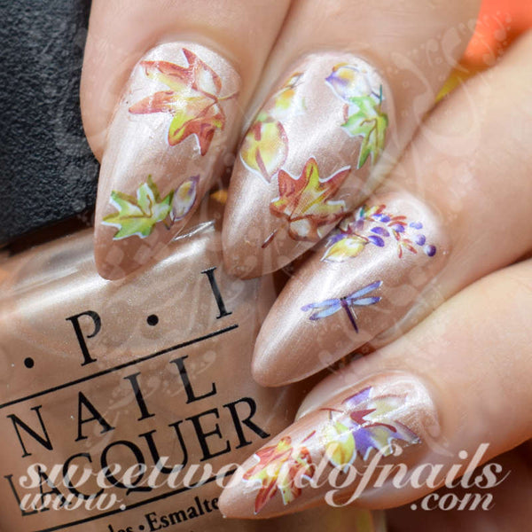 Autumn Leaves Nail Art Collection Nail Water Decals