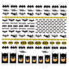 Batman Superhero Water Decals
