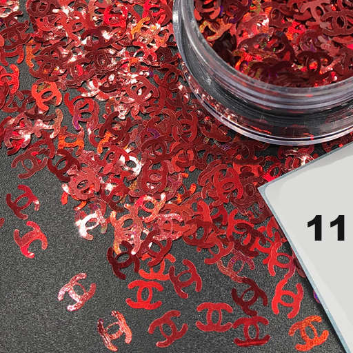 Chanel Nail Art Glitter Confetti Nail Decoration