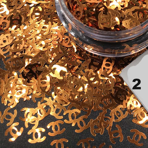 Chanel Nail Art Glitter Confetti Nail Decoration