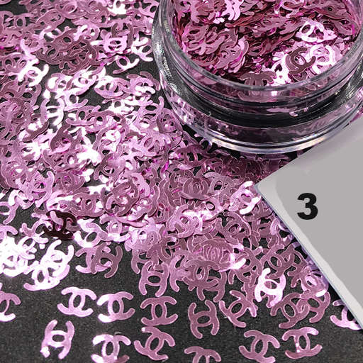 Chanel Nail Art Glitter Confetti Nail Decoration