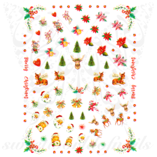 Christmas Nail Art Nail Stickers