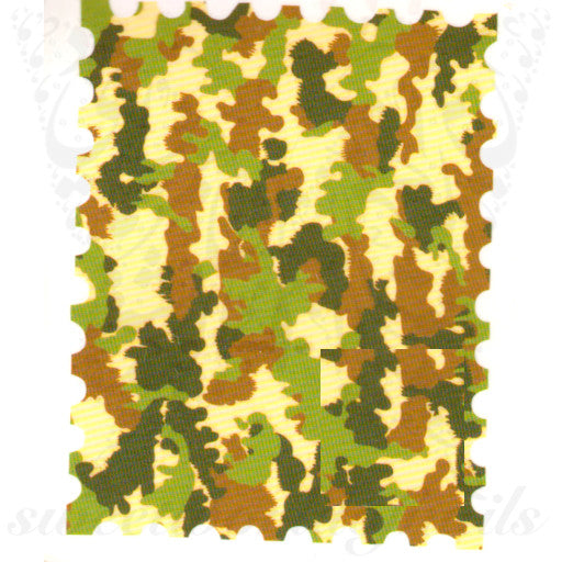 Camouflage Pattern Nail Art Water decals