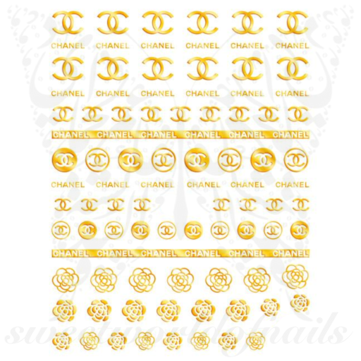 Channel nail stickers  Chanel nails, Chanel nail art, Nail stickers