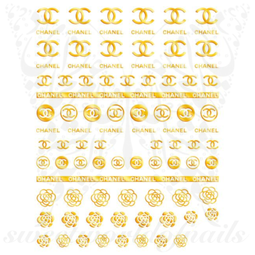 C Metallic Nail Stickers