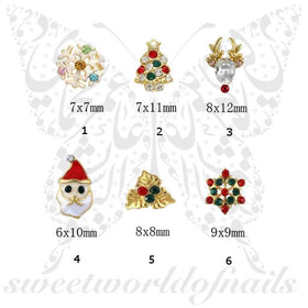 3D Christmas Nail Charms