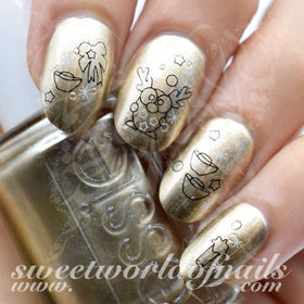 Christmas Nail Art Reindeer Nail Water Decals