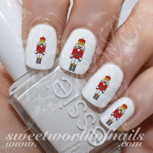 Christmas Nail Art Nutcracker Nail Water Decals Water Slides