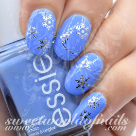 Christmas Nail Art Silver Tree Snowflakes Nail Water Decals